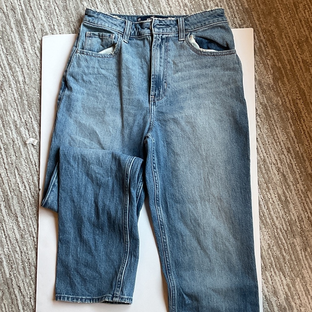 Hollister Women's Straight Leg Blue Jeans